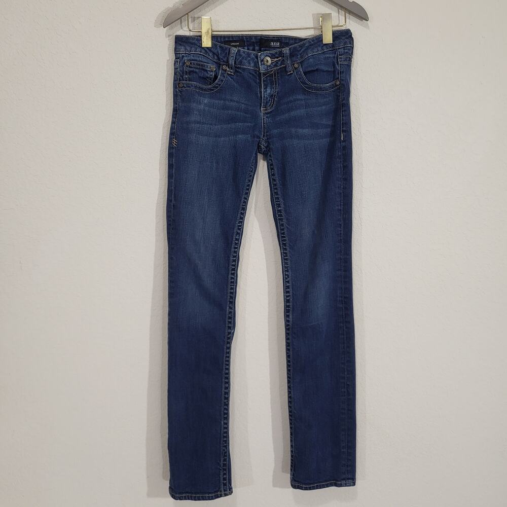 a.n.a A New Approach Straight Jeans Women's 4 27 Medium Wash Low Rise ana